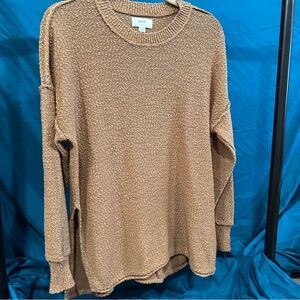Aerie Warm Tan Knit Sweater